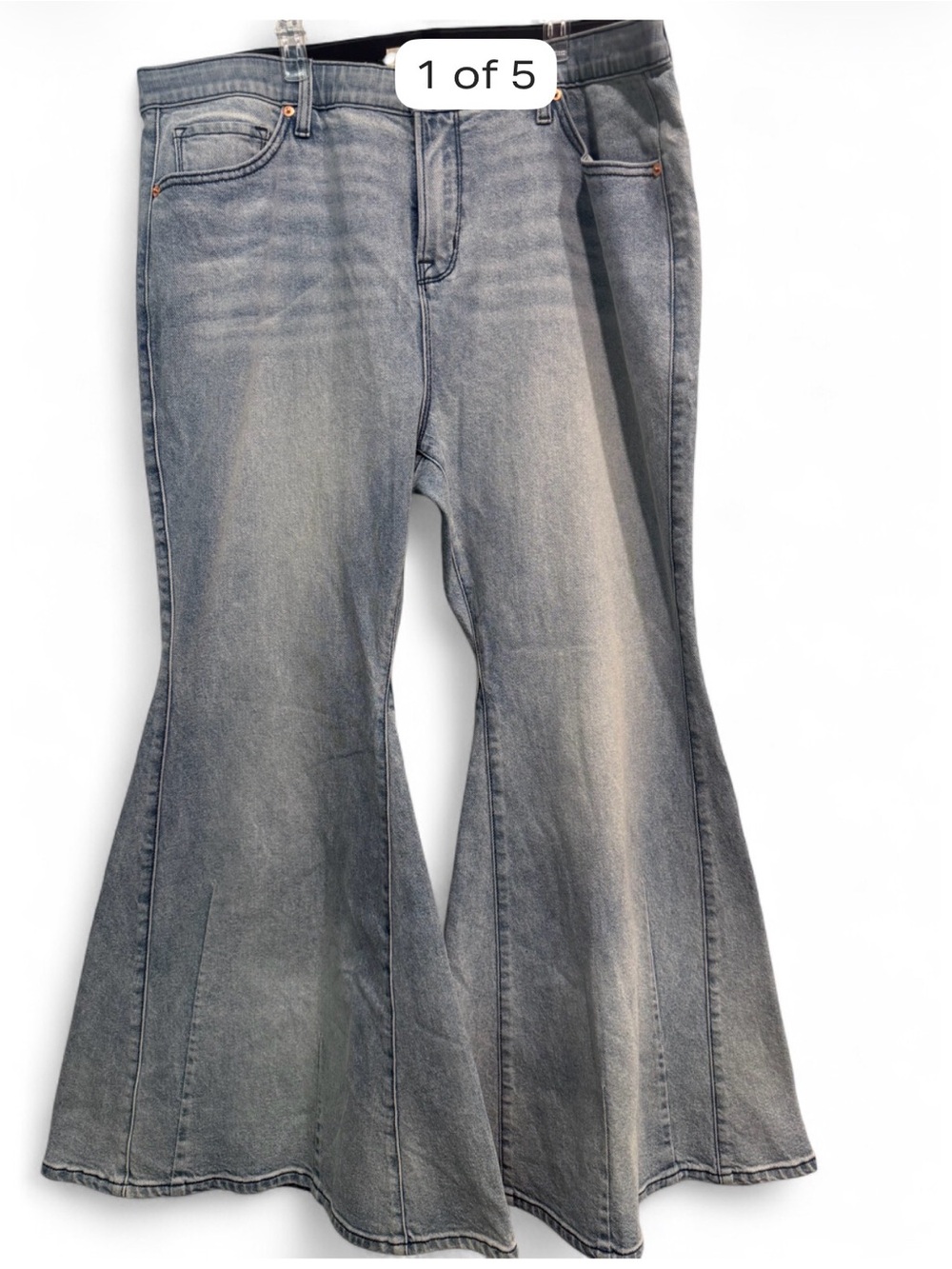 NWOT TORRID Festi Sky High Super Flare Jeans SIZE 18 Regular